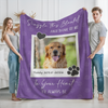 Personalized Dog Memorial Photo Blanket Gift, Pet Loss Keepsake Remembrance Gift For Dog Mom Dad Bereavement Gift HO82 903068