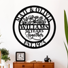 Custom Years Together Floral Metal Sign Gift For Couple Anniversary, For Husband, Wife HO82 894826