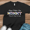 Grandma Title Patchwork Personalized Dark Shirt Happy Mother's Day Gift HA75 920704