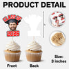 Custom Cute Face Class of 2026 Cupcake Toppers Graduation Party Favors LM32 899395