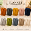 Custom Couple Name Embroidered Knit Throw Blanket, Personalized Wedding Gift, Anniversary Gift CH07 180106