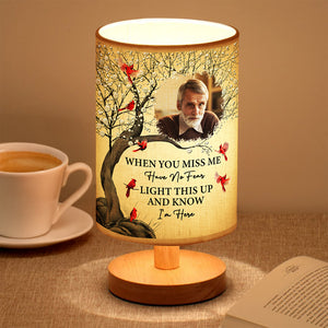Custom Photo When You Miss Me Have No Fear Memorial Fabric Lamp TH10 892853