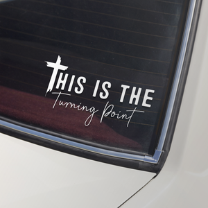 The Turning Point Founder Charlie Kirk Car Window Decal Sticker LM32 67789