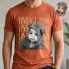 Custom Photo And Year Shirt, Retro Birthday Gift Comfort Shirt For Dad, Mom & Friends HA75 921556
