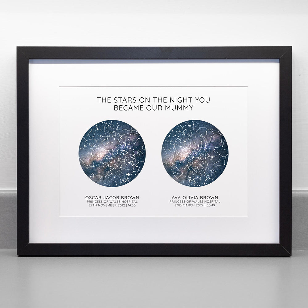The Stars On The Night You Became My Mother Personalized Picture Frame Mother's Day, Father's Day Gift HA75 920862