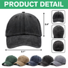 Custom Name Best Dad By Par Washed Denim Baseball Cap CH07 911238