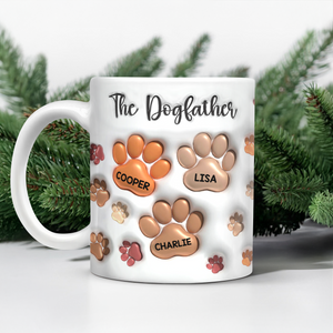 The Dogmother Dogfather 3D Inflated Effect Mug For Dog Lover TH10 894727