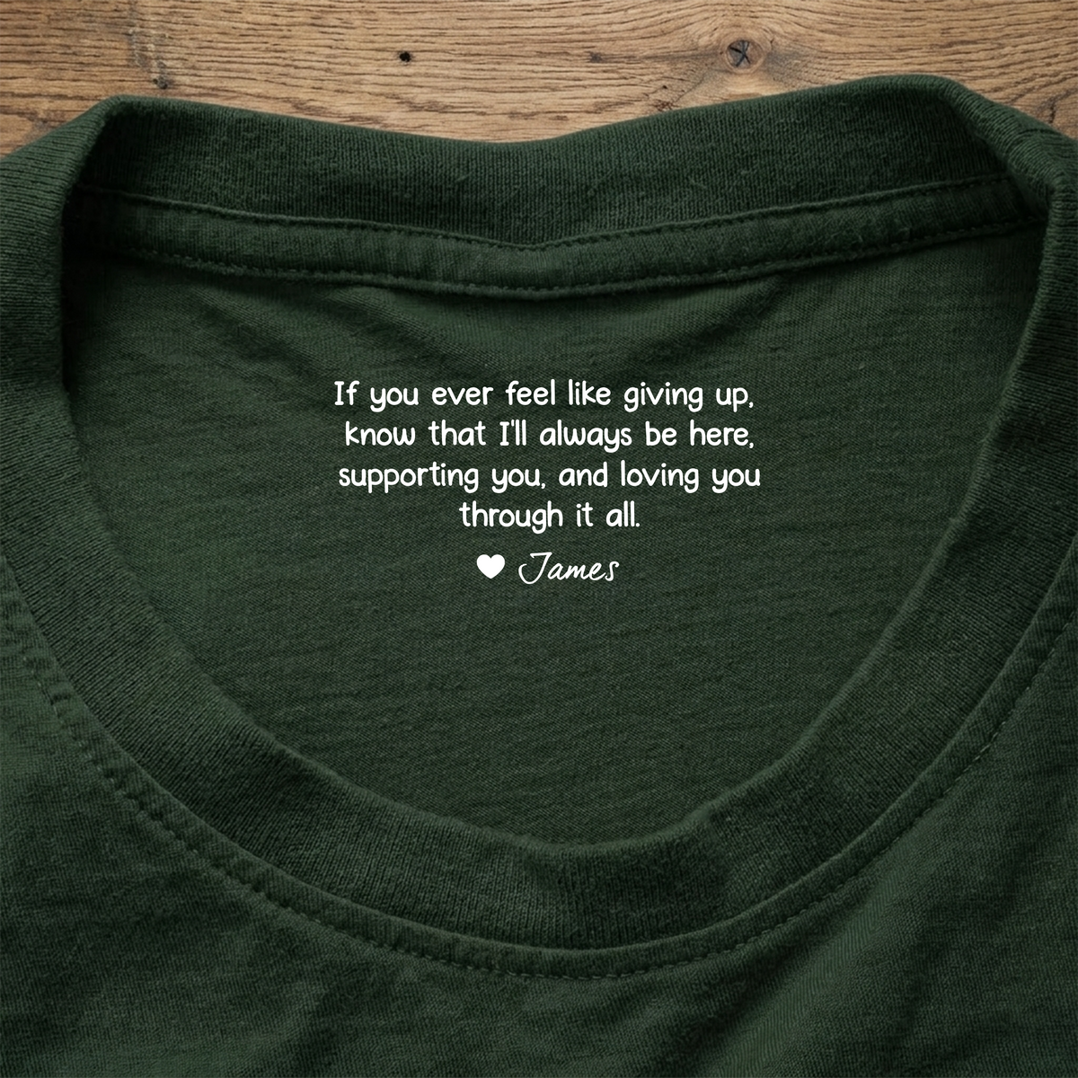 Personalized If You Ever Feel Like Giving Up I’ll Always Be Here Back Neck Shirt TH10 169175