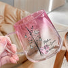 Personalized Mother of the Bride & Groom Pink Gradient Glass Mug, Wedding Gift for Mother HO82 901772