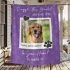 Personalized Dog Memorial Photo Blanket Gift, Pet Loss Keepsake Remembrance Gift For Dog Mom Dad Bereavement Gift HO82 903068