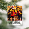 Custom Lego Family Photo Merry Christmas Acrylic Ornament CH07 180710
