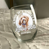 Custom Photo Spoiled Rotten Dog Wine Glass For Dog Lovers HA75 892140