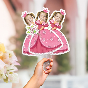 Custom Photo Princess Face Fans Personalised Birthday Gift Party Decor CH07 895438