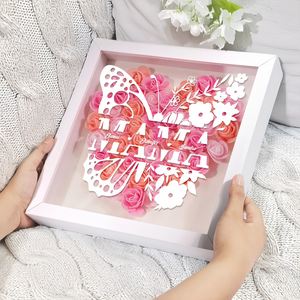 Personalized Butterfly Mom Flower Shadow Box Mother's Fay Gift CH07 895462