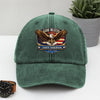 Personalized Patriotic 250th Anniversary God Bless America Eagle 1776–2026 Washed Denim Baseball Cap HA75 921022