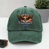 Personalized Patriotic 250th Anniversary God Bless America Eagle 1776–2026 Washed Denim Baseball Cap HA75 921022