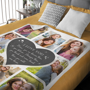 Custom Photo To The World You Are A Mum But To Me You Are The World Blanket Gift For Mother's Day TH10 892571