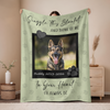 Personalized Dog Memorial Photo Blanket Gift, Pet Loss Keepsake Remembrance Gift For Dog Mom Dad Bereavement Gift HO82 903068