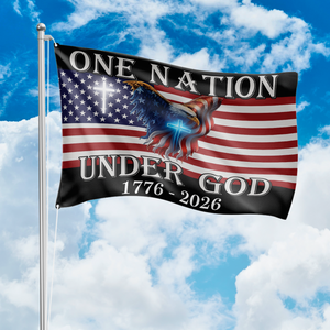 One Nation Under God American Eagle Garden Flag TH10 894843