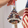 Personalized Family Christmas Tree 250 Years 1776-2026 Patriotic Acrylic Ornament CH07 180416