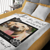 Personalized Dog Memorial Photo Blanket Gift, Pet Loss Keepsake Remembrance Gift For Dog Mom Dad Bereavement Gift HO82 903068