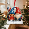 Custom Gnome Couple Happy 250th Anniversary American Acrylic Ornament LM32 897239
