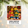 Custom Lego Family Photo Merry Christmas Acrylic Ornament CH07 180710