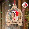 Custom Photo Dog First Christmas Wood And Acrylic Ornament HA75 897042