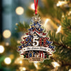 Personalized Family Christmas Tree 250 Years 1776-2026 Patriotic Acrylic Ornament CH07 180416