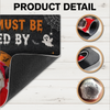 Custom Photo Visitors Must Be Approved By Dog Doormat - Gift For Halloween, Dog Lovers HO82 903144