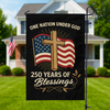 One Nation Under God America 250 Years Garden Flag TH10 894841