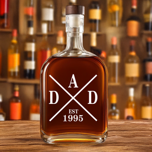 Personalized Dad EST Whiskey Bottle CH07 895976