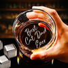 Custom Photo Best Dog Dad Cat Dad Ever Personalized Engraved Whiskey Glass CH07 895722
