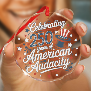 250 Years America 250th Anniversary USA 4th of July Glass Ornament HO82 894820
