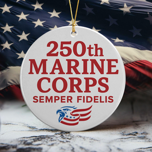 250th Marine Corps Semper Fidelis Anniversary Ceramic Ornament LM32 895199