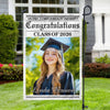 Custom Photo Newspaper Styles Class Of 2026 Garden Flag Graduation Party Decor CH07 910716