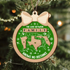 Custom Family Ornament, Family Love Knows No Distance 2 Layer Wooden Ornament LM32 895405