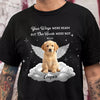 You Left Paw Prints on My Heart Personalized Pet Memorial Dark Shirt CH07 180206