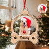 Custom Photo Dog First Christmas Wood And Acrylic Ornament HA75 897042