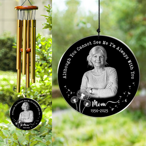 Custom Photo Your Wings Were Ready But Our Hearts Were Not Acrylic Wind Chimes TH10 894211