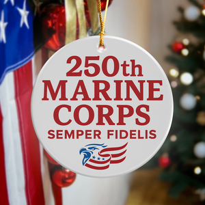250th Marine Corps Semper Fidelis Anniversary Ceramic Ornament LM32 895199
