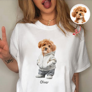 Custom Photo And Name Dog Cat Comfort Shirt HA75 897628