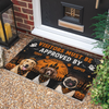 Custom Photo Visitors Must Be Approved By Dog Doormat - Gift For Halloween, Dog Lovers HO82 903144