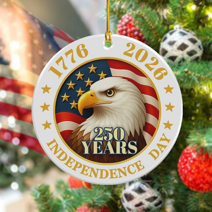 250 Years Of America Ceramic Ornament Independence Day Gift HA75 897846