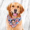 Custom Photo Patriotic Dog Personalized America Flag Bandana Dog Lovers Gifts CH07 896070