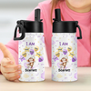 Custom Name Watercolour Cartoon Animal Kid Water Bottle HO82 902966