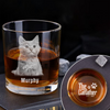 Custom Photo The Cat Father For Cat Lover Whiskey Glass TH10 892847