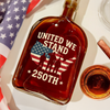 United We Stand 250th Anniversary USA Veteran Whiskey Bottle HA75 897308