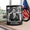 Pray For Charlie Kirk - Legends Live On Forever Black Mug LM32 65407