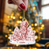 Personalized Name Dog Toile De Jouy Christmas Acrylic Ornament LM32 895045